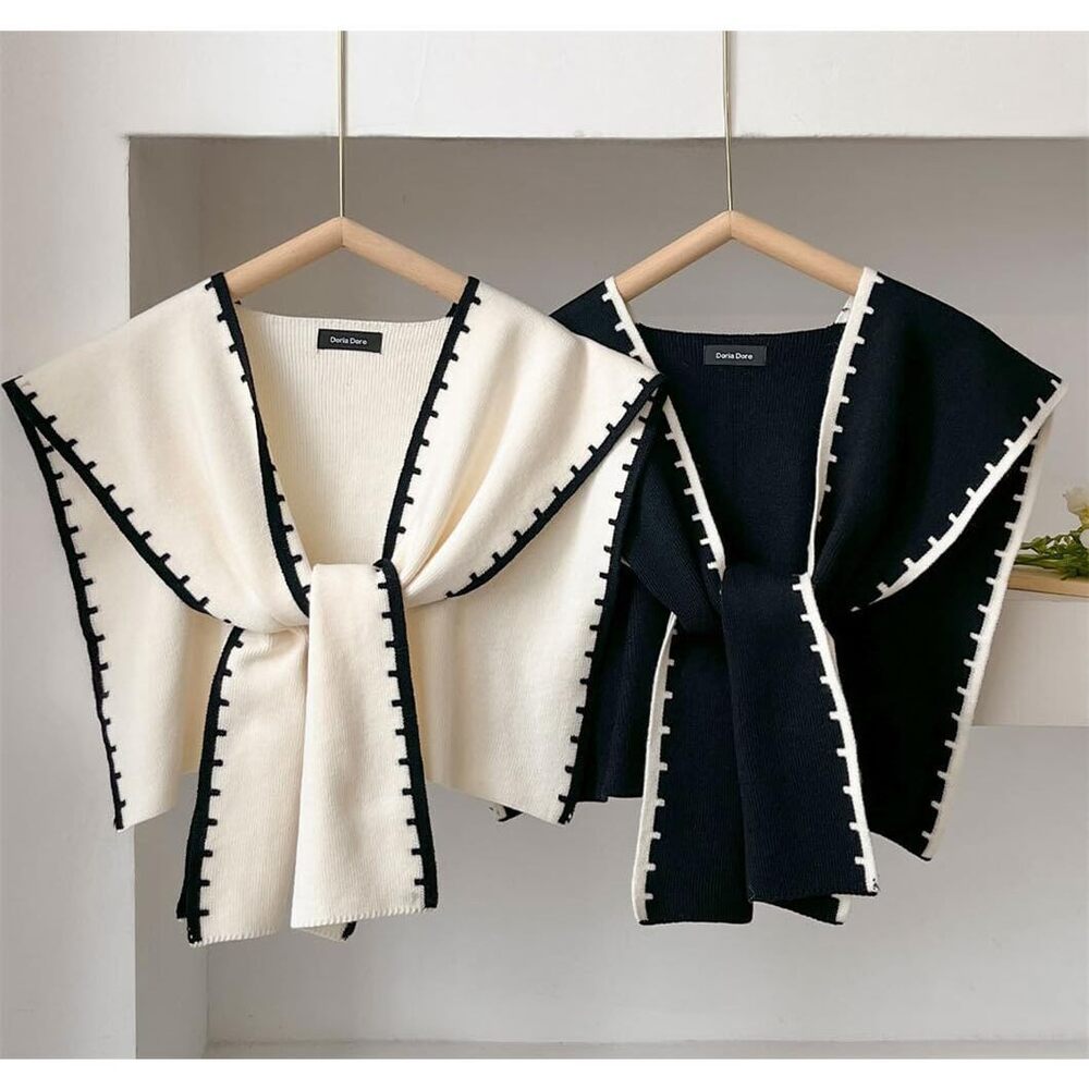 7246 Knitted Shawl Wraps For Women Chic Sweater Cardigan Cashmere Scarf - Picture 3 of 9